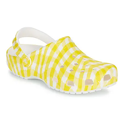 Crocs Classic Gingham Clog women's Clogs (Shoes) in White