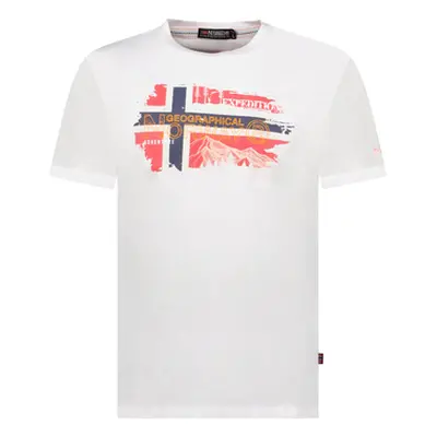 Geographical Norway SY1366HGN-White men's T shirt in White