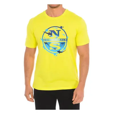 North Sails 9024120-470 men's T shirt in Yellow