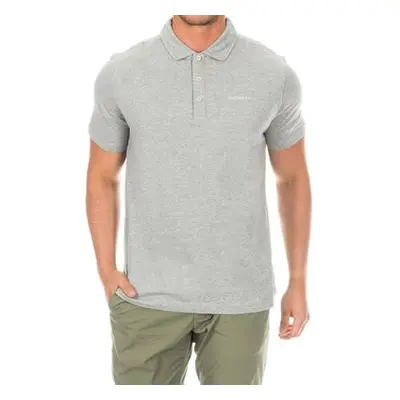 Hackett HMX1004E-METAL-HEATHER men's Polo shirt in Grey