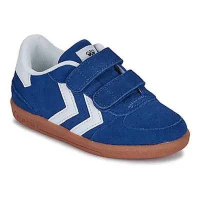 Hummel VICTORY SUEDE II INFANT boys's Children's Shoes (Trainers) in Blue