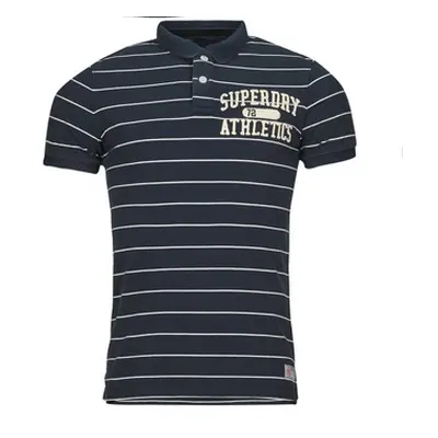 Superdry VINTAGE ATHLETIC men's Polo shirt in Marine