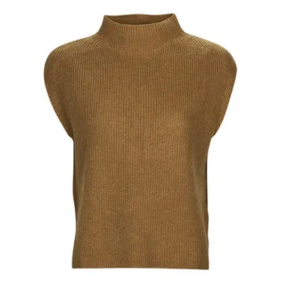 Esprit flat knittd top women's Sweater in Brown