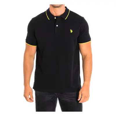 U.S Polo Assn. 64782-199 men's Polo shirt in Black