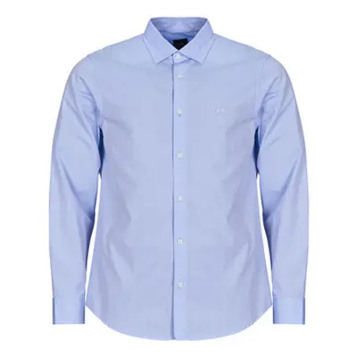 Armani Exchange XM000714 men's Long sleeved Shirt in Blue