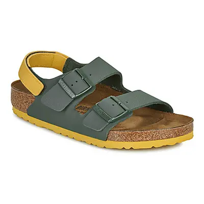 BIRKENSTOCK Milano AS Kids BF Desert Soil Thyme/Ochr boys's Children's Sandals in Kaki