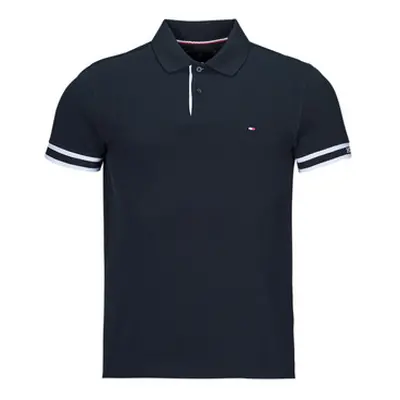 Tommy Hilfiger MONOTYPE CUFF SLIM FIT POLO men's Polo shirt in Marine