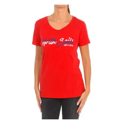 North Sails 9024310-230 women's T shirt in Red