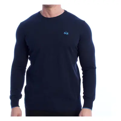 La Martina YMS010-XC008-07017 men's Sweatshirt in Marine