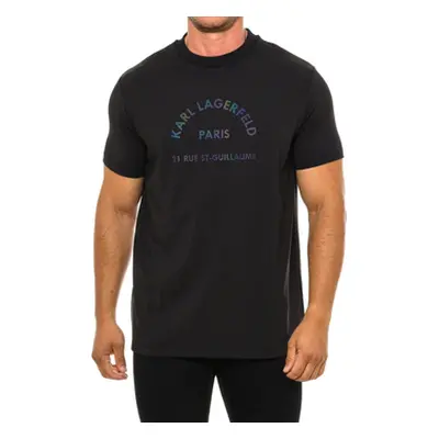 Karl Lagerfeld 755062533233-990 men's T shirt in Black