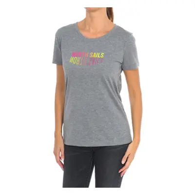 North Sails 9024290-926 women's T shirt in Grey