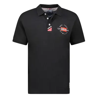 Geographical Norway SY1358HGN-Black men's Polo shirt in Black