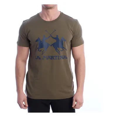 La Martina YMR001-JS206-03197 men's T shirt in Green