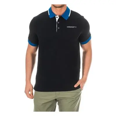 Hackett HMX1005D-BLACK-SNORKEL men's Polo shirt in Multicolour