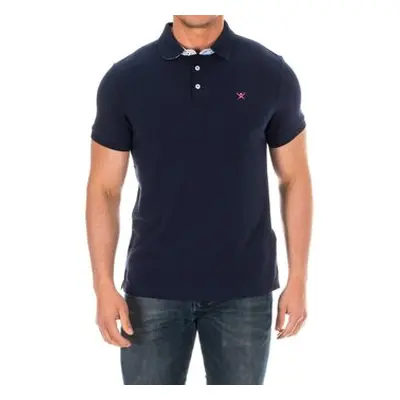 Hackett HM561798-595 men's Polo shirt in Marine