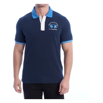 La Martina YMP005-PK001-07017 men's Polo shirt in Marine