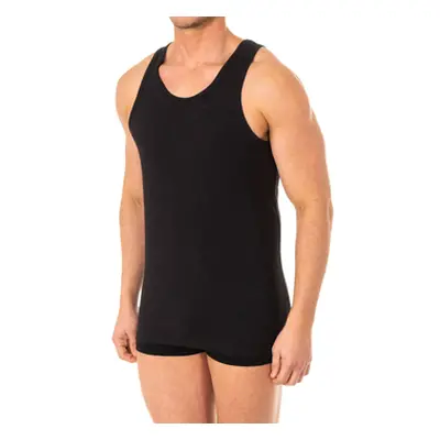 Abanderado A040Z-NEGRO men's Vest top in Black