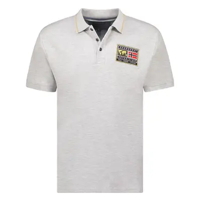 Geographical Norway SY1308HGN-Blended Grey men's Polo shirt in Grey