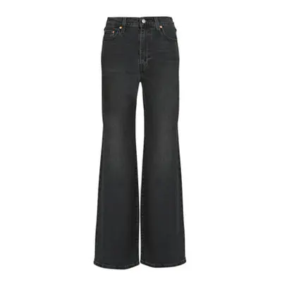 Levis RIBCAGE BELLS women's Flare / wide jeans in Black