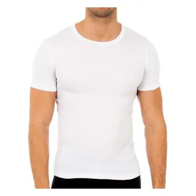 Abanderado 0806-BLANCO men's T shirt in White