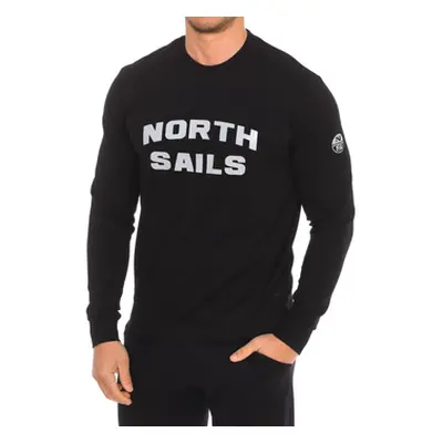 North Sails 9024170-999 men's Sweatshirt in Black