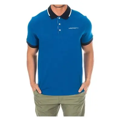 Hackett HMX1005D-SNORKEL-ATLANTIC men's Polo shirt in Blue