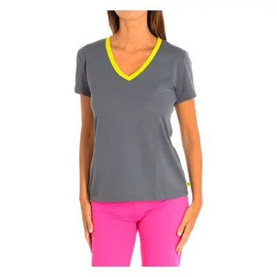 Zumba Z1T00506-GRIS women's T shirt in Multicolour