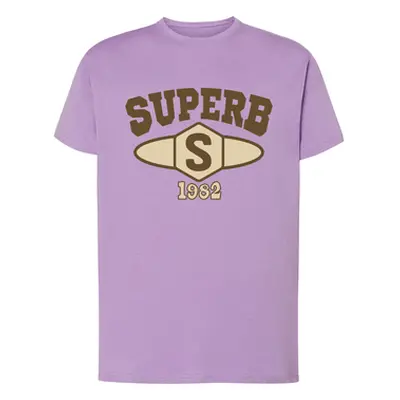 Superb 1982 SPRBCA-2201-LILAC men's T shirt in Purple