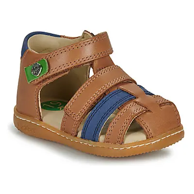 Kickers KICK POD boys's Children's Sandals in Brown