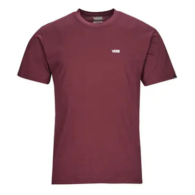 Vans MN LEFT CHEST LOGO TEE men's T shirt in Red