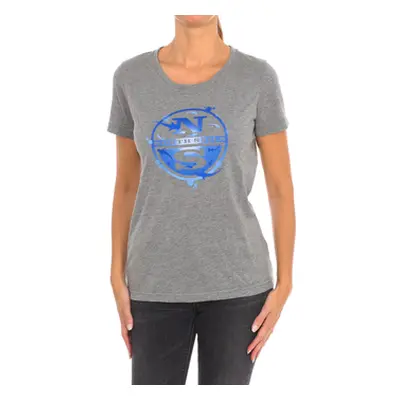 North Sails 9024340-926 women's T shirt in Grey