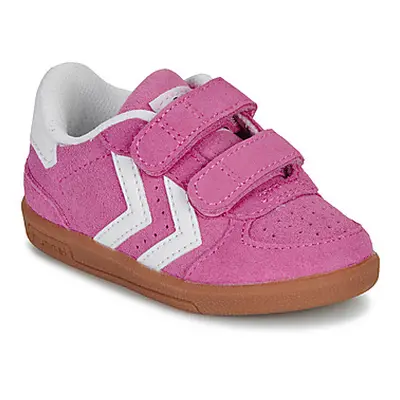 Hummel VICTORY SUEDE II INFANT girls's Children's Shoes (Trainers) in Pink