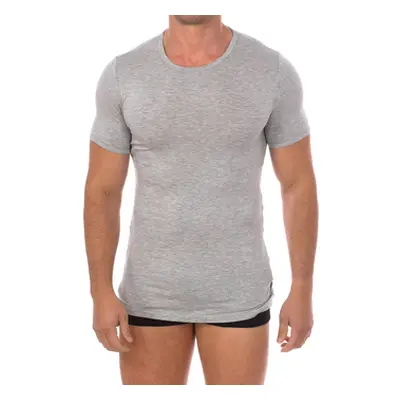 Bikkembergs BKK1UTS03SI-GREYMELANGE men's T shirt in Grey