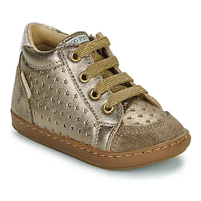 Shoo Pom BOUBA BOX STAR girls's Children's Shoes (High-top Trainers) in Gold