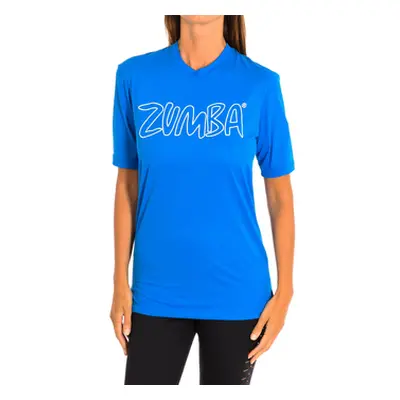 Zumba Z2T00153-AZUL women's T shirt in Blue