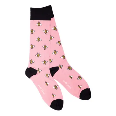 Pink Bumblebee Bamboo Socks