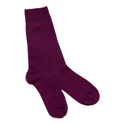 Deep Purple Bamboo Socks