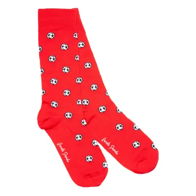 Red Football Bamboo Socks