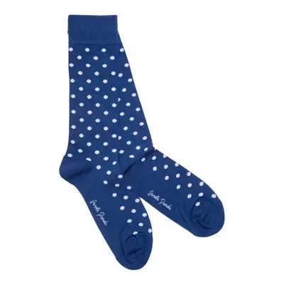 Blue Polka Dot Bamboo Socks