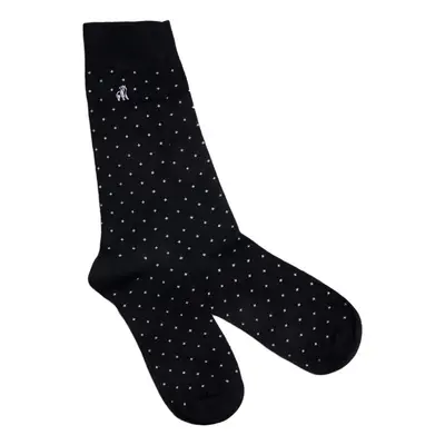 Spotted Black Bamboo Socks