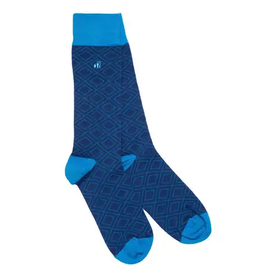 Blue Diamond Bamboo Socks