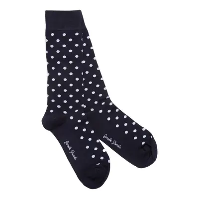 Navy Polka Dot Bamboo Socks