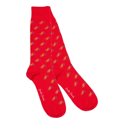 Red Bicycle Bamboo Socks