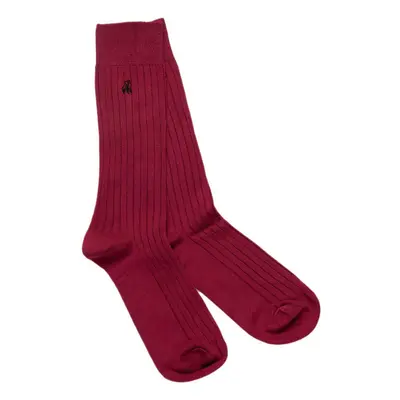 Deep Burgundy Bamboo Socks