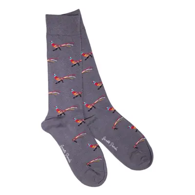 Grey Pheasant Bamboo Socks