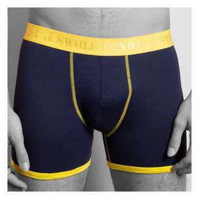 Bamboo Boxers - Navy / Yellow Band