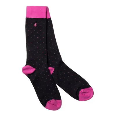 Spotted Pink Bamboo Socks