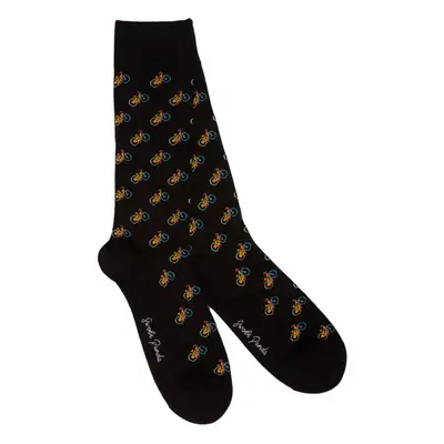 Black Bicycle Bamboo Socks