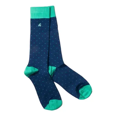 Spotted Green Bamboo Socks