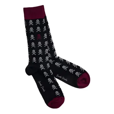 Black Skull Bamboo Socks